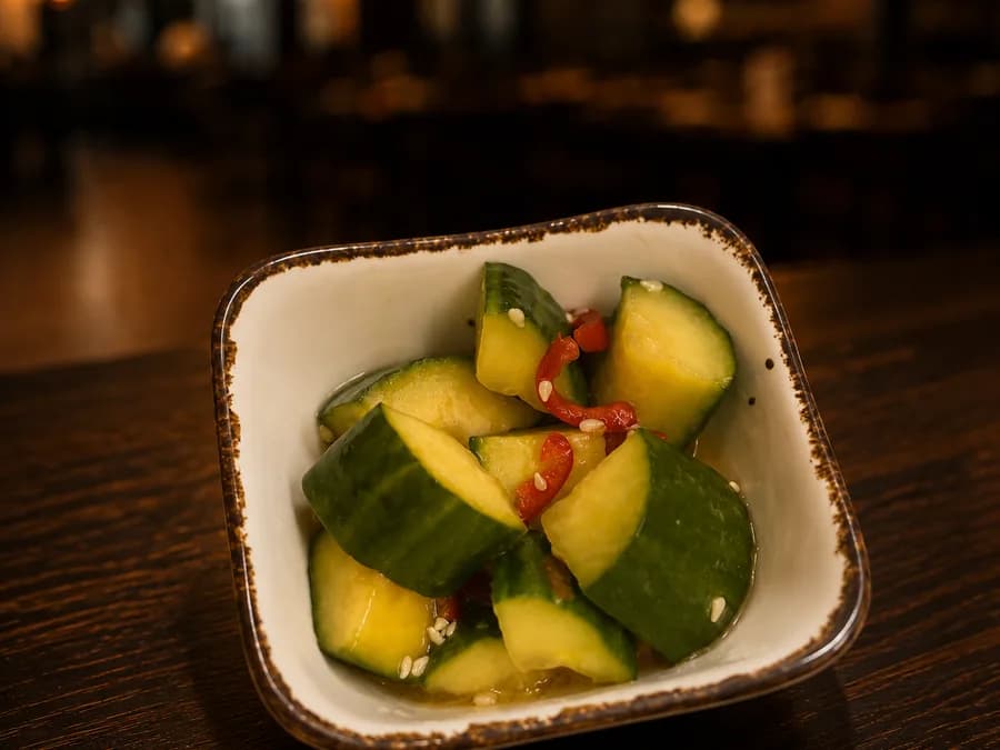 Aziatische Komkommersalade bij By Castro in Meerssen